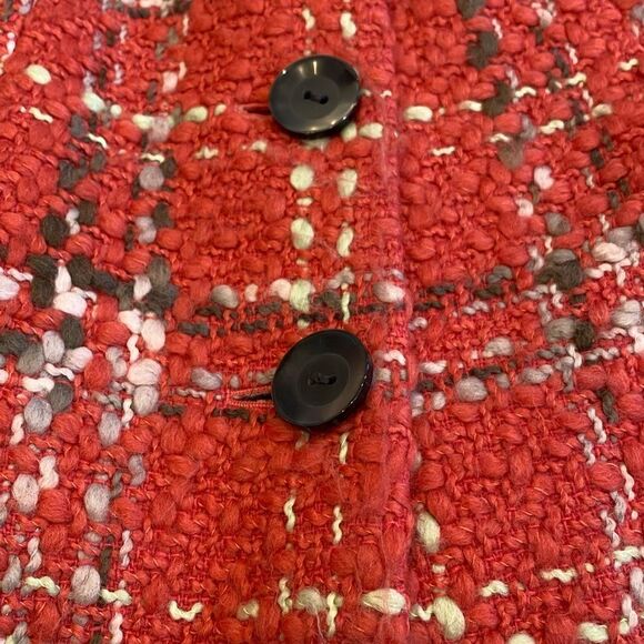 Retro 80s Pink Boucle Power Jacket - Picture 12 of 13